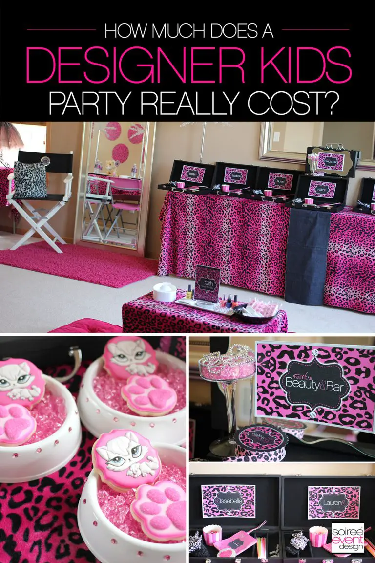 How much does a designer kids party cost Soiree Event Design