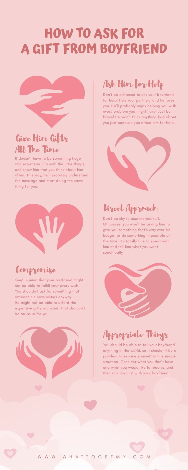 Infographic How to Ask For a Gift From Boyfriend