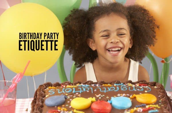 birthday party etiquette