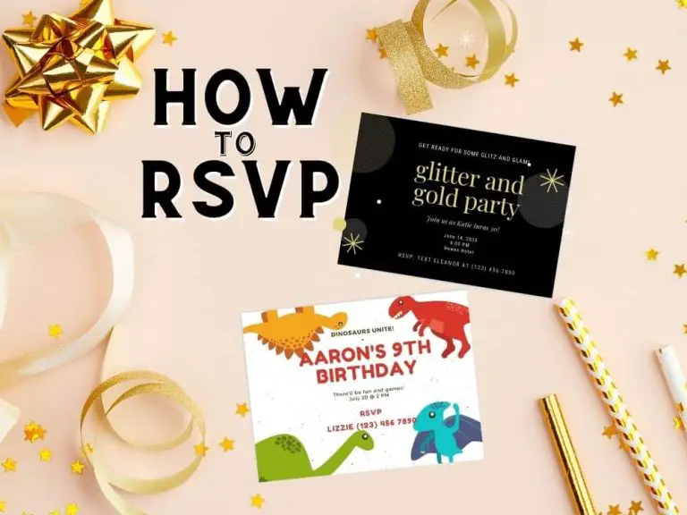 how to RSVP to a birthday party invitation