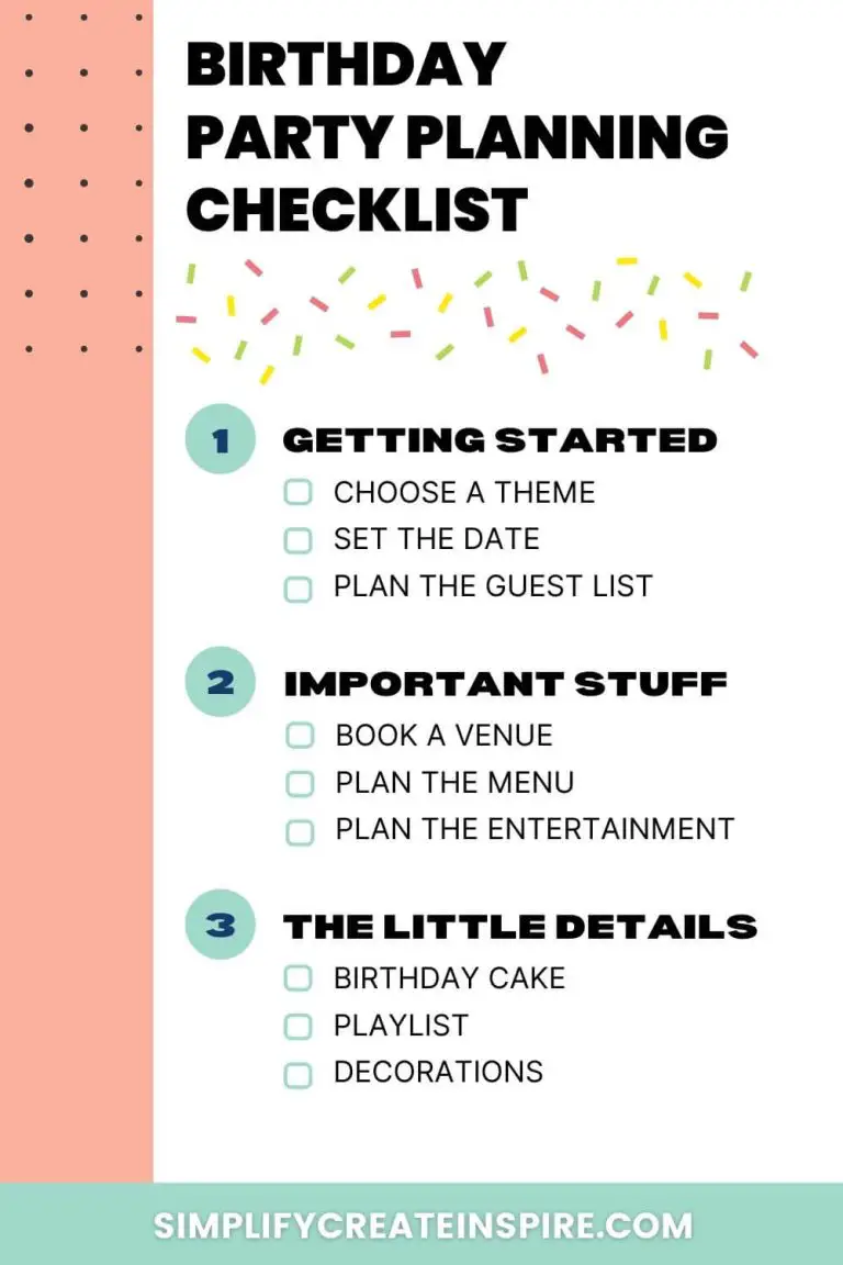 how to plan a birthday party 21