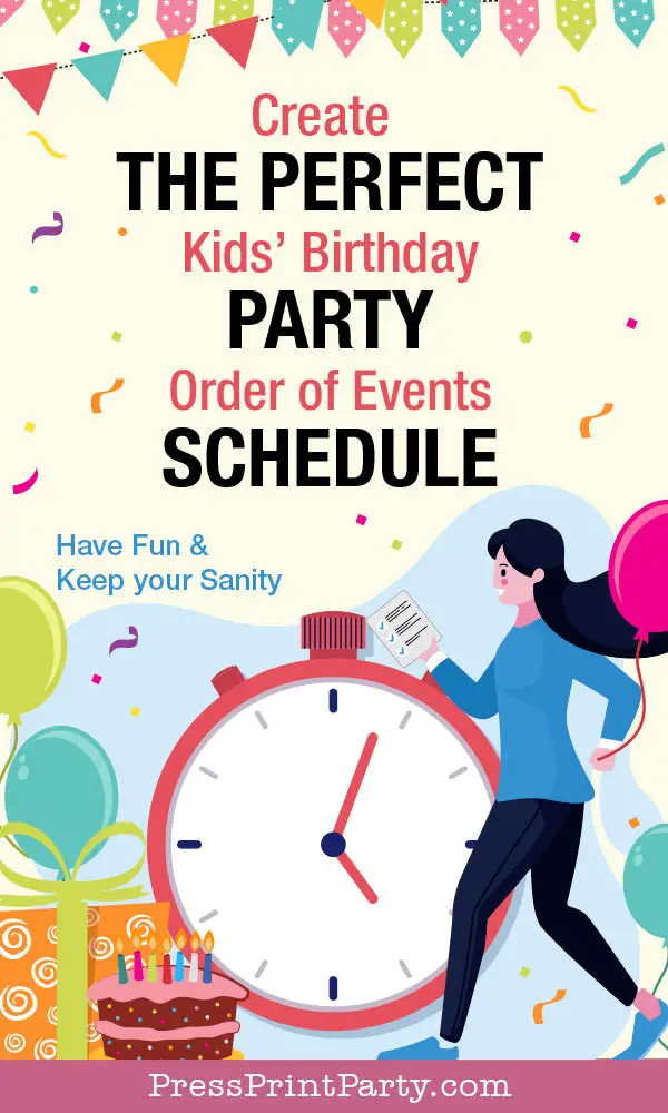 perfect kids birthday party schedule 1