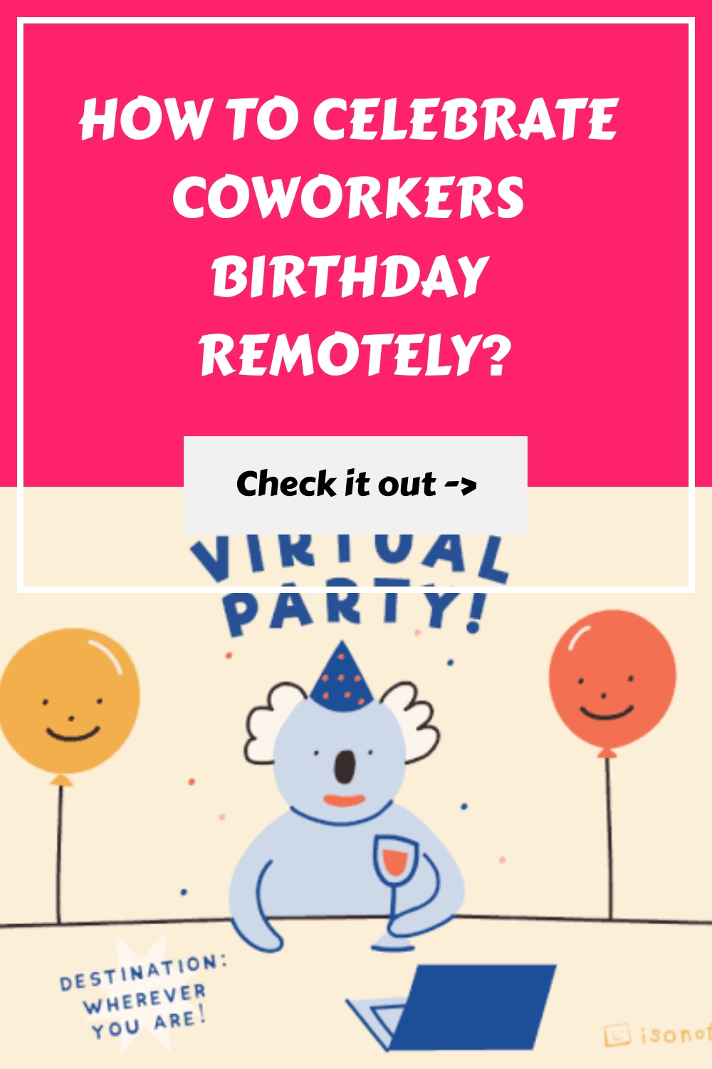 How To Celebrate Coworkers Birthday Remotely generated pin 1184
