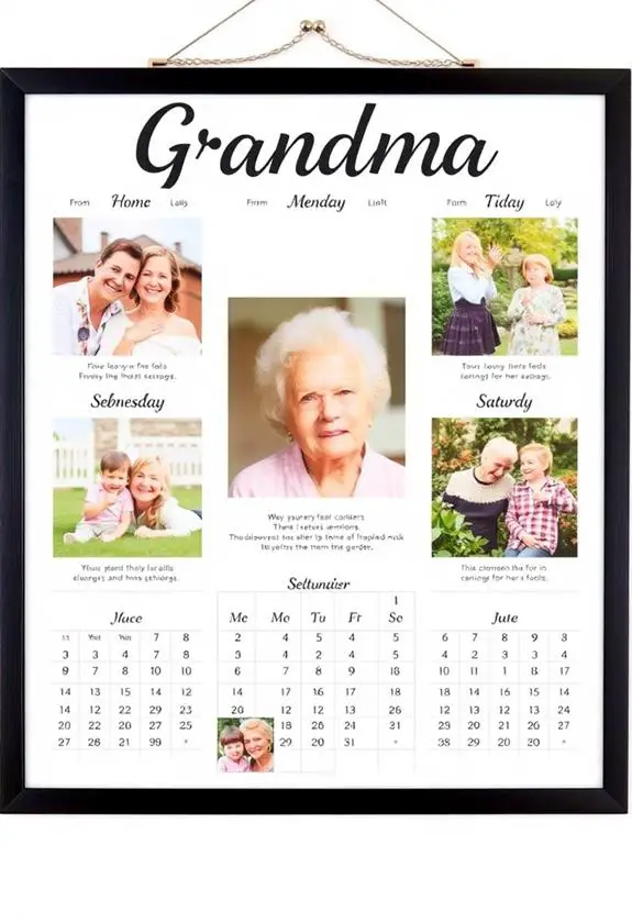 Top 15 Unique Ideas for Grandma's 50th Birthday Gift 14 customizable photo wall calendar