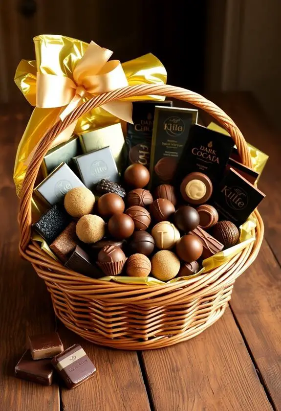 luxury chocolate gift basket